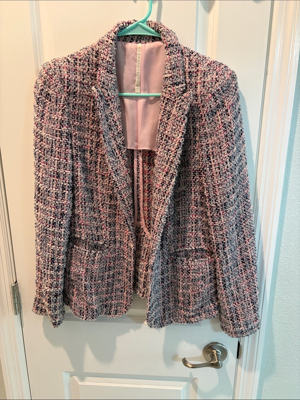 Truth and Pride Pink Multi Tweed Blazer Jacket